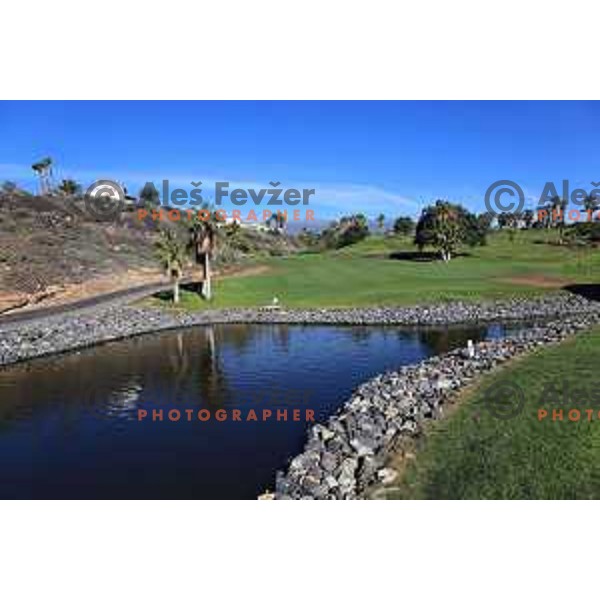 Golf Sur was built on volcanic soil 1987 and has 27 holes close to the sea at Tenerife, Canary Islands on November 29, 2018
