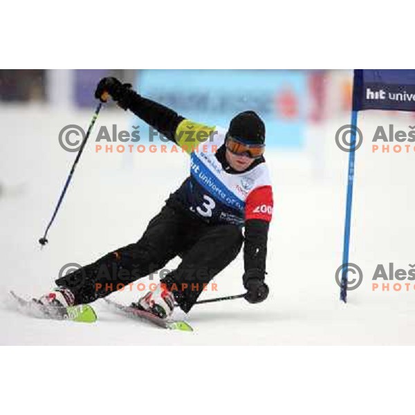 during first run of HIT Ski Legends Challenge by Jure Kosir in Kranjska gora, Slovenia 2.2.2008. Photo by Ales Fevzer 