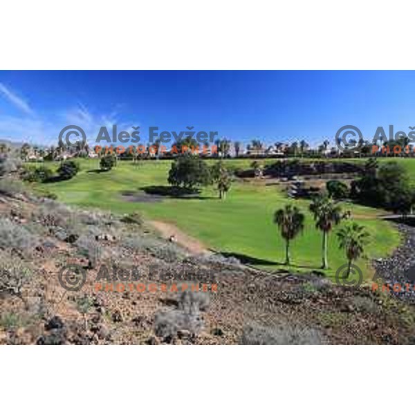 Golf Sur was built on volcanic soil 1987 and has 27 holes close to the sea at Tenerife, Canary Islands on November 29, 2018