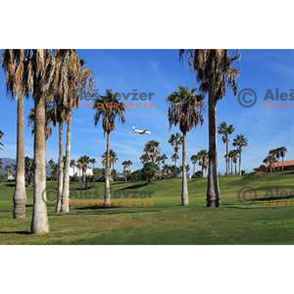 Golf Sur was built on volcanic soil 1987 and has 27 holes close to the sea at Tenerife, Canary Islands on November 29, 2018