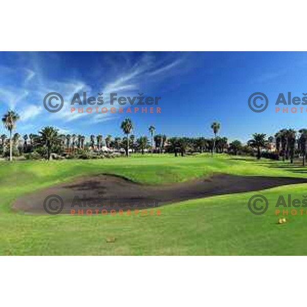 Golf Sur was built on volcanic soil 1987 and has 27 holes close to the sea at Tenerife, Canary Islands on November 29, 2018