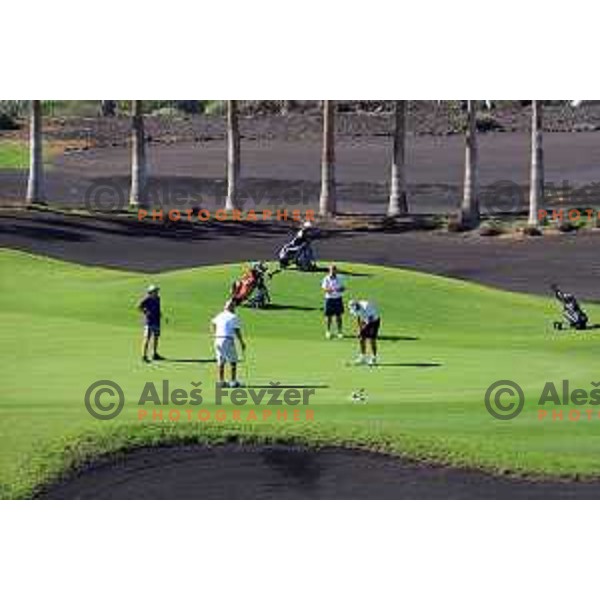 Golf Sur was built on volcanic soil 1987 and has 27 holes close to the sea at Tenerife, Canary Islands on November 29, 2018
