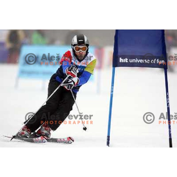 during first run of HIT Ski Legends Challenge by Jure Kosir in Kranjska gora, Slovenia 2.2.2008. Photo by Ales Fevzer 