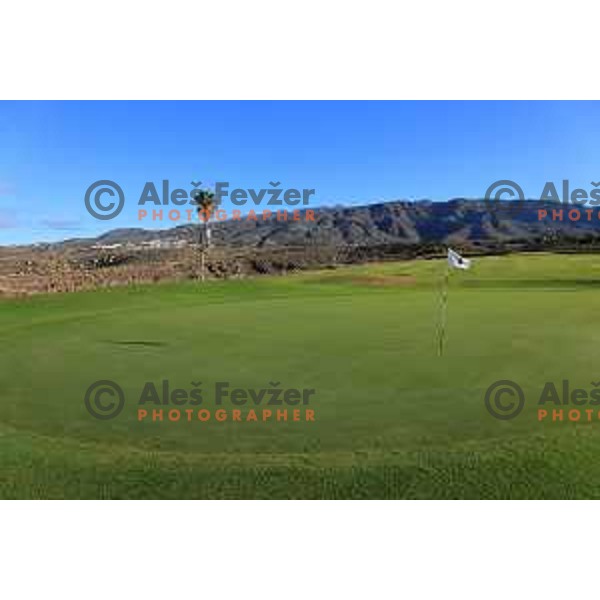 Costa Adeje golf is 18 holes Championship course built on the former banana plantations. Photographed at Tenerife, Canary Islands on November 27, 2018