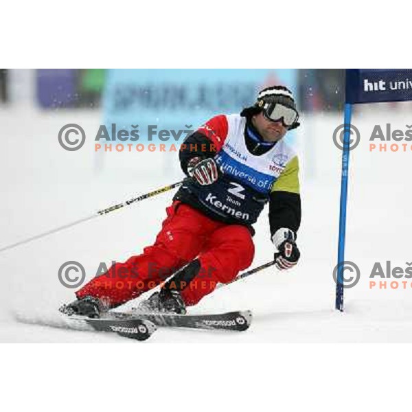 Ivan Kanevchev during first run of HIT Ski Legends Challenge by Jure Kosir in Kranjska gora, Slovenia 2.2.2008. Photo by Ales Fevzer 