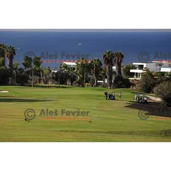 Costa Adeje golf is 18 holes Championship course built on the former banana plantations. Photographed at Tenerife, Canary Islands on November 27, 2018