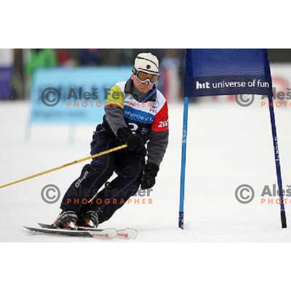 during first run of HIT Ski Legends Challenge by Jure Kosir in Kranjska gora, Slovenia 2.2.2008. Photo by Ales Fevzer 