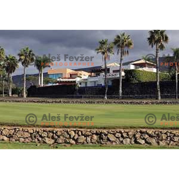 Costa Adeje golf is 18 holes Championship course built on the former banana plantations. Photographed at Tenerife, Canary Islands on November 27, 2018