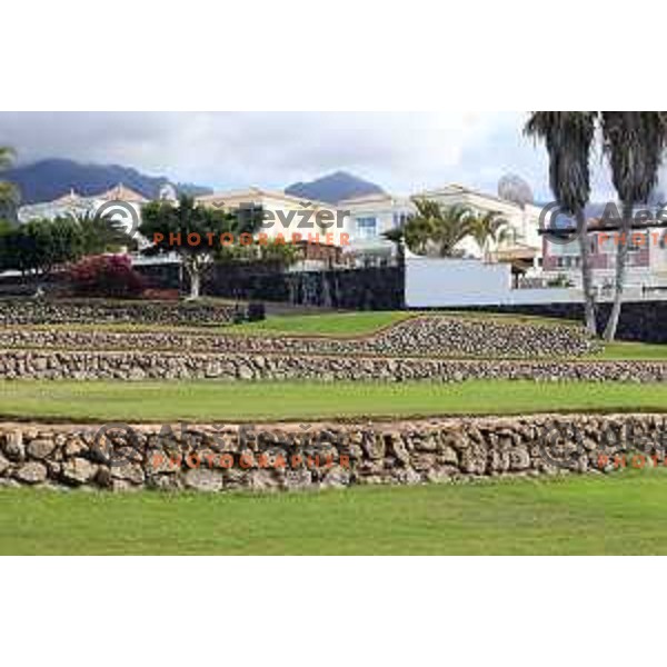 Costa Adeje golf is 18 holes Championship course built on the former banana plantations. Photographed at Tenerife, Canary Islands on November 27, 2018