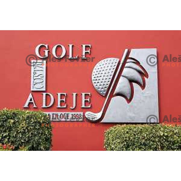 Costa Adeje golf is 18 holes Championship course built on the former banana plantations. Photographed at Tenerife, Canary Islands on November 27, 2018