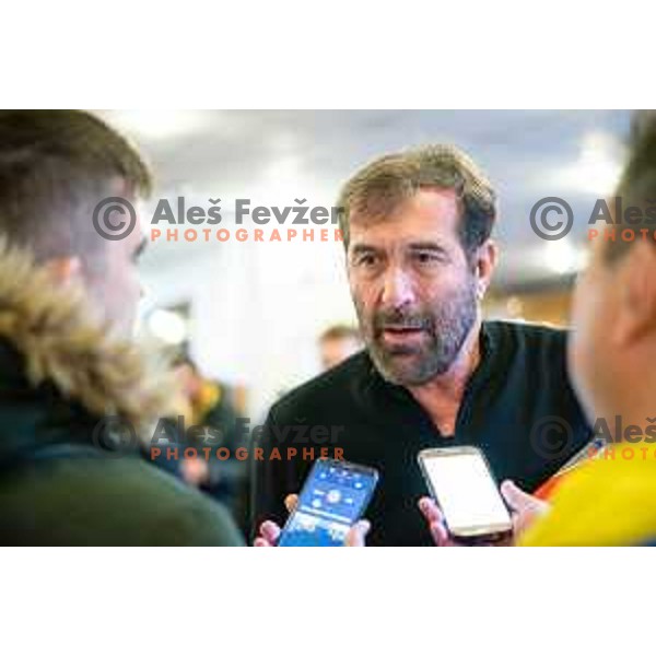 Veselin Vujovic at Meeting of Slovenia National Handball team in Zrece on January 2, 2019