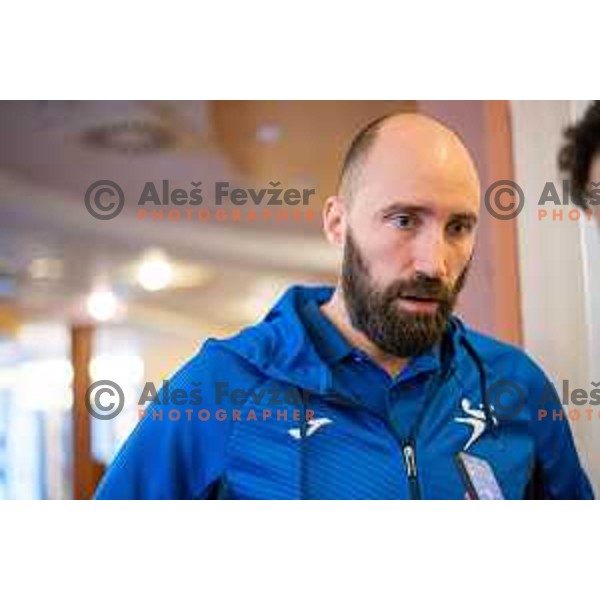 Vid Kavticnik at Meeting of Slovenia National Handball team in Zrece on January 2, 2019