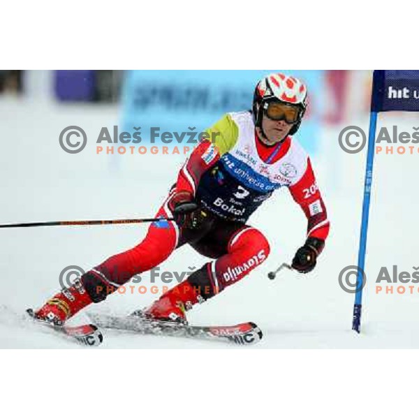 Bor Zuljan during first run of HIT Ski Legends Challenge by Jure Kosir in Kranjska gora, Slovenia 2.2.2008. Photo by Ales Fevzer 