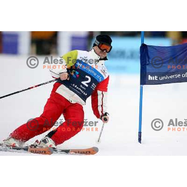 Blaz Jakopic during first run of HIT Ski Legends Challenge by Jure Kosir in Kranjska gora, Slovenia 2.2.2008. Photo by Ales Fevzer 