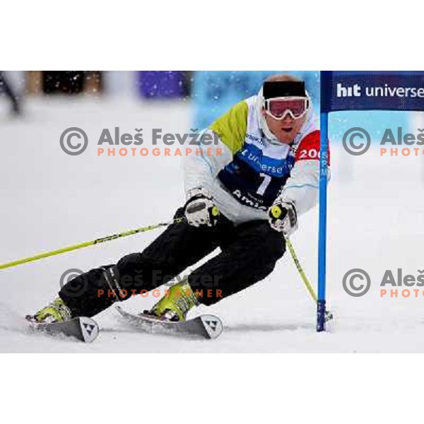 Sebastian Amiez during first run of HIT Ski Legends Challenge by Jure Kosir in Kranjska gora, Slovenia 2.2.2008. Photo by Ales Fevzer 