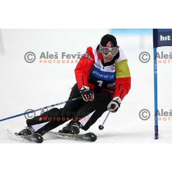 Natasa Bokal during first run of HIT Ski Legends Challenge by Jure Kosir in Kranjska gora, Slovenia 2.2.2008. Photo by Ales Fevzer 