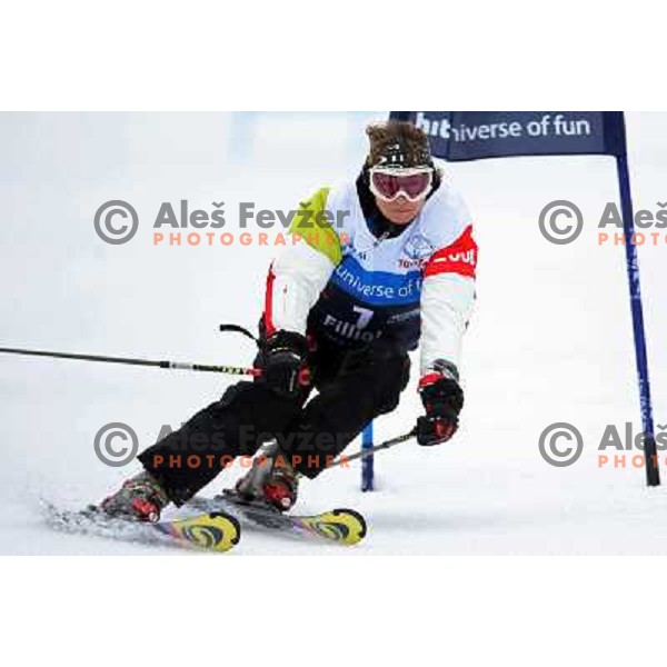 Beatrice Filliol during first run of HIT Ski Legends Challenge by Jure Kosir in Kranjska gora, Slovenia 2.2.2008. Photo by Ales Fevzer 