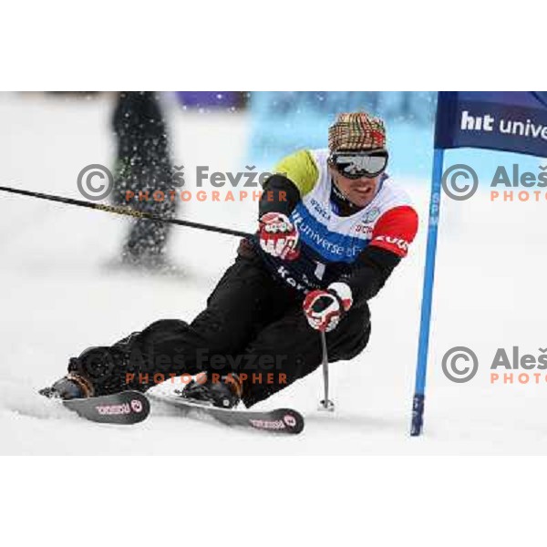 Bruno Kernen during first run of HIT Ski Legends Challenge by Jure Kosir in Kranjska gora, Slovenia 2.2.2008. Photo by Ales Fevzer 