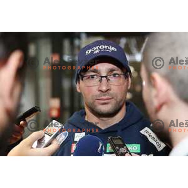 press conference of Slovenia Ski Nordic Team in Triglav Lab, Ljubljana, Slovenia on January 8, 2019