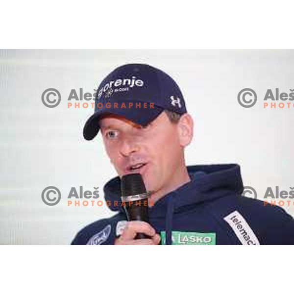 Zoran Zupancic at press conference of Slovenia Ski Nordic Team in Triglav Lab, Ljubljana, Slovenia on January 8, 2019