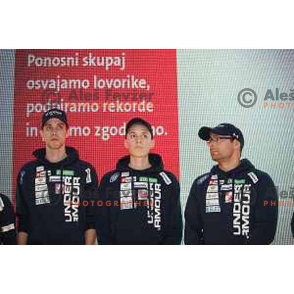 press conference of Slovenia Ski Nordic Team in Triglav Lab, Ljubljana, Slovenia on January 8, 2019