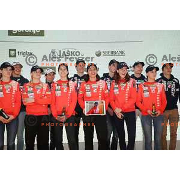press conference of Slovenia Ski Nordic Team in Triglav Lab, Ljubljana, Slovenia on January 8, 2019