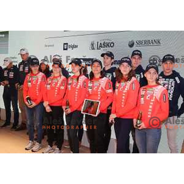 press conference of Slovenia Ski Nordic Team in Triglav Lab, Ljubljana, Slovenia on January 8, 2019