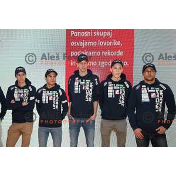 press conference of Slovenia Ski Nordic Team in Triglav Lab, Ljubljana, Slovenia on January 8, 2019