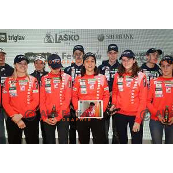 press conference of Slovenia Ski Nordic Team in Triglav Lab, Ljubljana, Slovenia on January 8, 2019