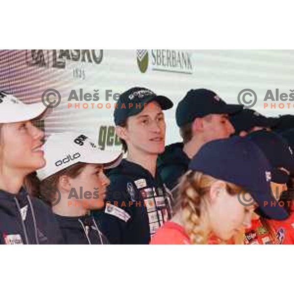 Peter Prevc at press conference of Slovenia Ski Nordic Team in Triglav Lab, Ljubljana, Slovenia on January 8, 2019