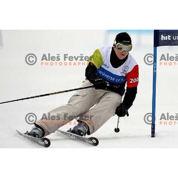 Spela Pretnar during first run of HIT Ski Legends Challenge by Jure Kosir in Kranjska gora, Slovenia 2.2.2008. Photo by Ales Fevzer 