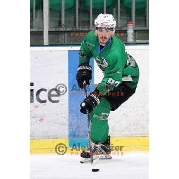 Luka Ulamec of SZ Olimpija in action during Alps League ice-hockey match between SZ Olimpija and Fassa in Tivoli Hall, Ljubljana, Slovenia on January 9, 2018