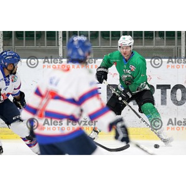 Ales Music of SZ Olimpija in action during Alps League ice-hockey match between SZ Olimpija and Fassa in Tivoli Hall, Ljubljana, Slovenia on January 9, 2018
