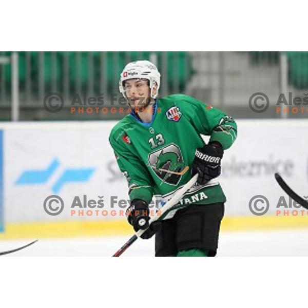 Aljaz Chvatal of SZ Olimpija in action during Alps League ice-hockey match between SZ Olimpija and Fassa in Tivoli Hall, Ljubljana, Slovenia on January 9, 2018