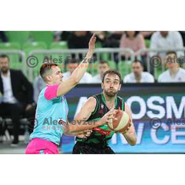 Mirza Begic of Petrol Olimpija in action during ABA league basketball match between Petrol Olimpija and Mega Bamax in SRC Stozice, Ljubljana on January 13, 2019