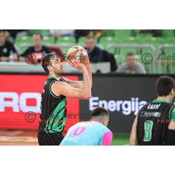 Mirza Begic of Petrol Olimpija in action during ABA league basketball match between Petrol Olimpija and Mega Bamax in SRC Stozice, Ljubljana on January 13, 2019