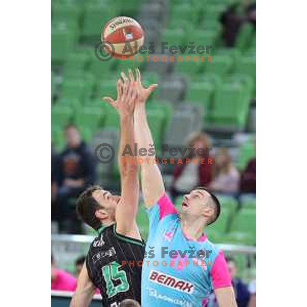 Mirza Begic of Petrol Olimpija in action during ABA league basketball match between Petrol Olimpija and Mega Bamax in SRC Stozice, Ljubljana on January 13, 2019