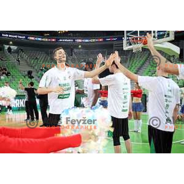 Marko Simonovic of Petrol Olimpija in action during ABA league basketball match between Petrol Olimpija and Mega Bamax in SRC Stozice, Ljubljana on January 13, 2019