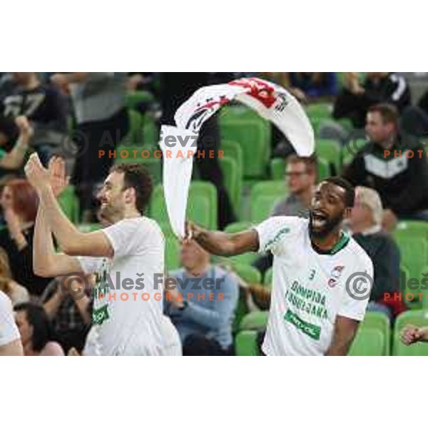 Mirza Begic of Petrol Olimpija in action during ABA league basketball match between Petrol Olimpija and Mega Bamax in SRC Stozice, Ljubljana on January 13, 2019