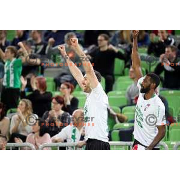 Mirza Begic of Petrol Olimpija in action during ABA league basketball match between Petrol Olimpija and Mega Bamax in SRC Stozice, Ljubljana on January 13, 2019