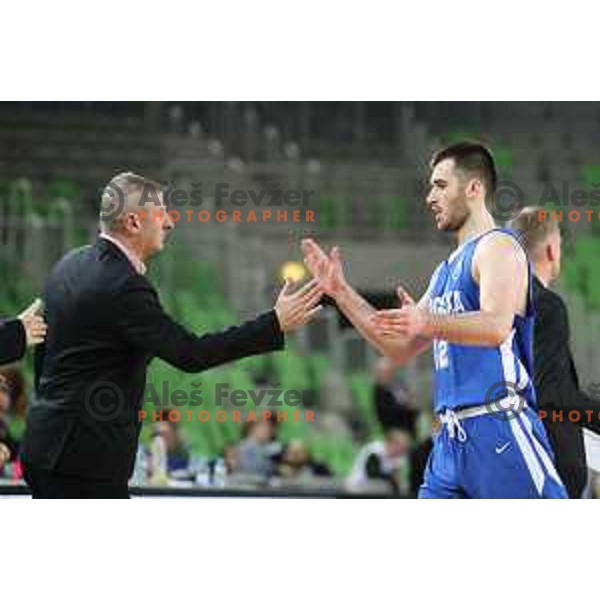 action during second leg of quarter-final of Spar Cup basketball match between Petrol Olimpija and Rogaska in SRC Stozice, Ljubljana on January 14, 2019