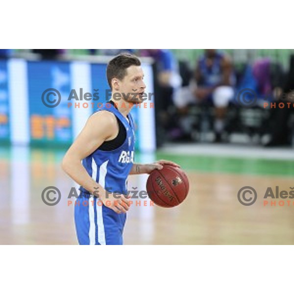 action during second leg of quarter-final of Spar Cup basketball match between Petrol Olimpija and Rogaska in SRC Stozice, Ljubljana on January 14, 2019