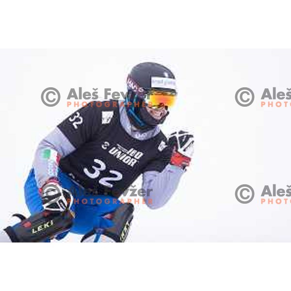 action during FIS World Cup Snowboard Parallel Giant Slalom at Rogla, Slovenia on January 19, 2019
