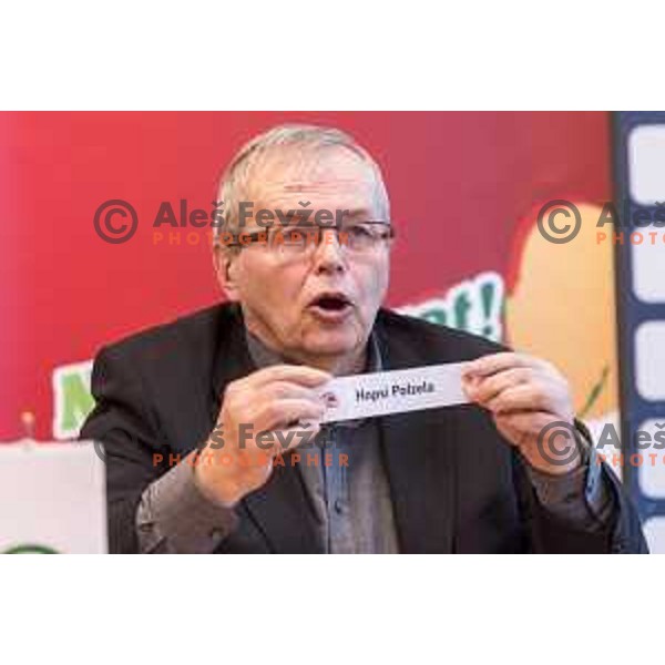 Boris Majer at Spar Cup draw in Ljubljana on January 21, 2019