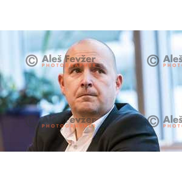 Matej Avanzo of Sixt Primorska at Spar Cup draw in Ljubljana on January 21, 2019