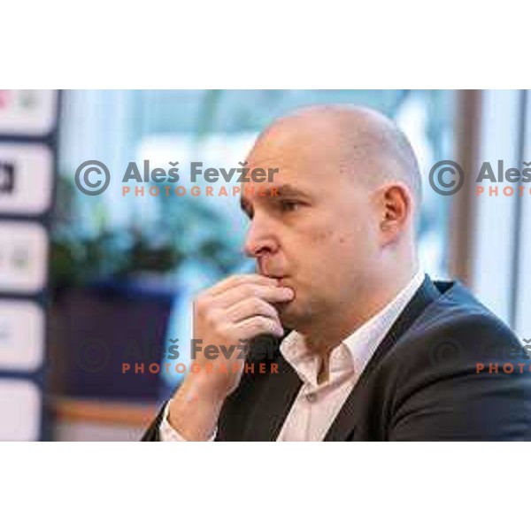 Matej Avanzo of Sixt Primorska at Spar Cup draw in Ljubljana on January 21, 2019