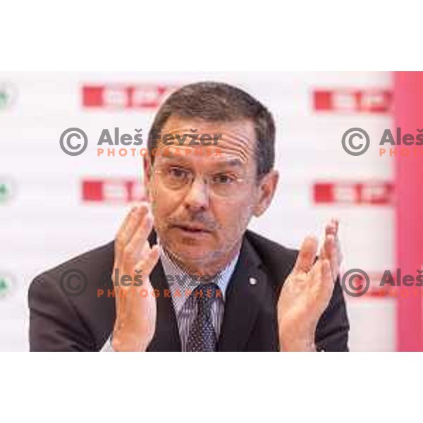 Igor Mervic, general manager of Spar Slovenija at Spar Cup draw in Ljubljana on January 21, 2019