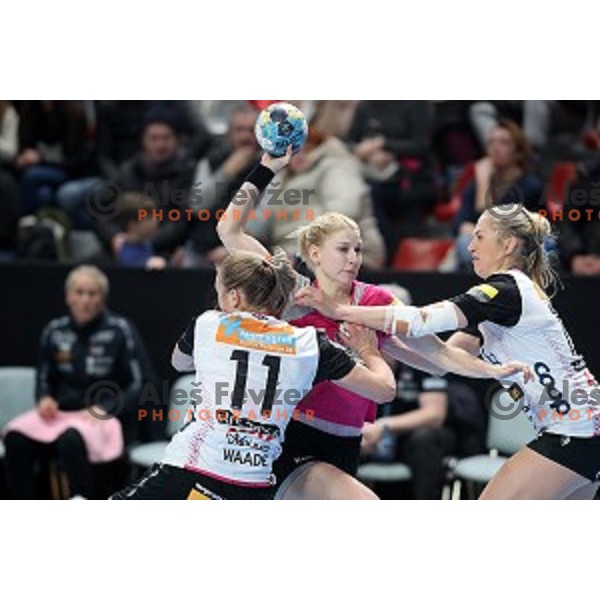 action during Women\'s EHF Champions League match between Krim Mercator and Vipers Kristansand in Kodeljevo Hall, Ljubljana, Slovenia on January 26, 2019