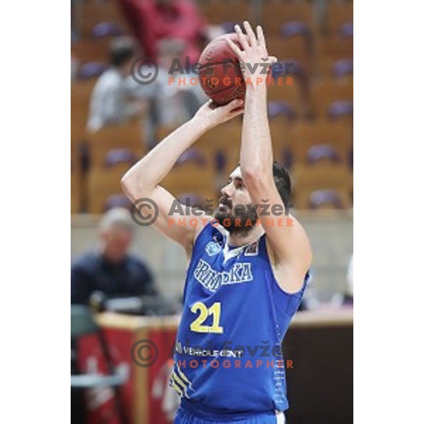 in action during Nova KBM League basketball match between Ilirija and Sixt Primorska in Tivoli Hall, Ljubljana on January 27, 2019