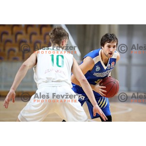 in action during Nova KBM League basketball match between Ilirija and Sixt Primorska in Tivoli Hall, Ljubljana on January 27, 2019